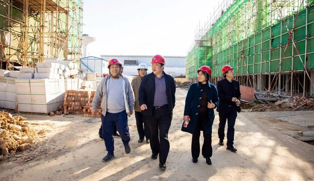 Chairman Xie Yifeng and his delegation from the China Tungsten Industry Association inspected the industrialization project base of Boyun Oriental high-performance hard alloy in Lugu